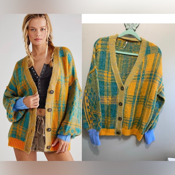 Free people sepia cardigan sweater NWT various sizes available.